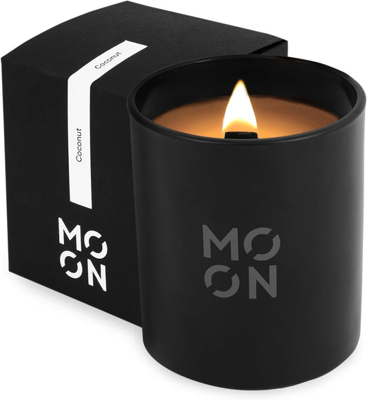 Coconut Scented Candle | Wood Wick | Clean Non Toxic | Luxury Candle | 8 Oz | 30 Hour Burn Time